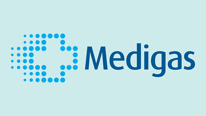 Medigas Logo and Business Name